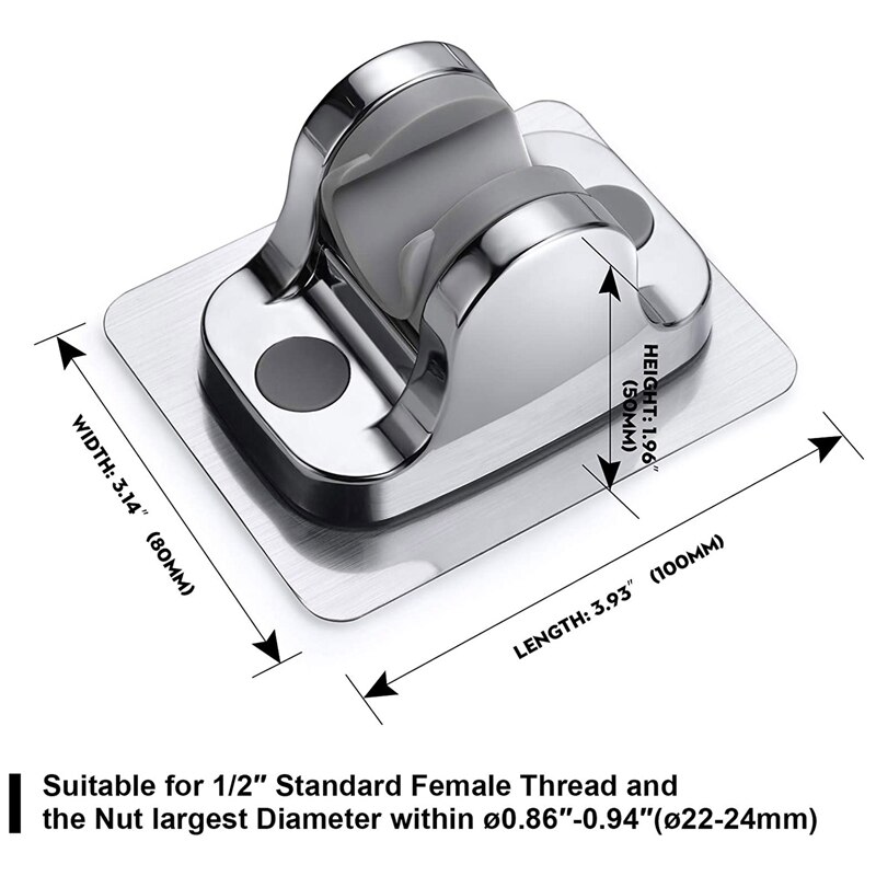 Douchekop Houder-Lijm Handheld Douchekop Houder Waterdicht En Hoek Verstelbare Wandmontage Douche Beugel