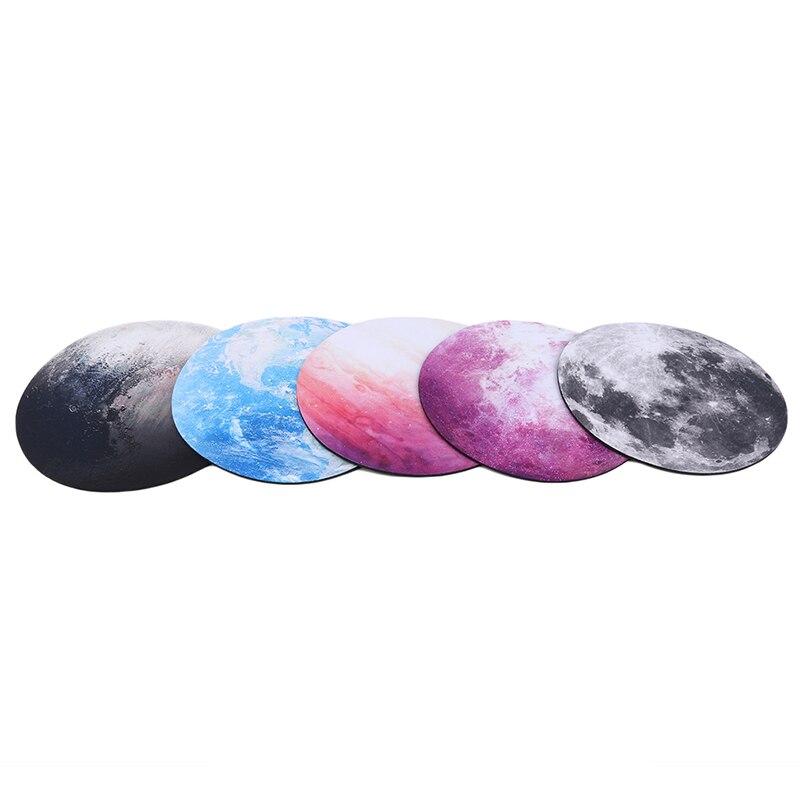 Round Mouse Pad Exquisite Planet Series Mat Soft Rubber Gaming Mouse Pads Computer Peripherals Accessory