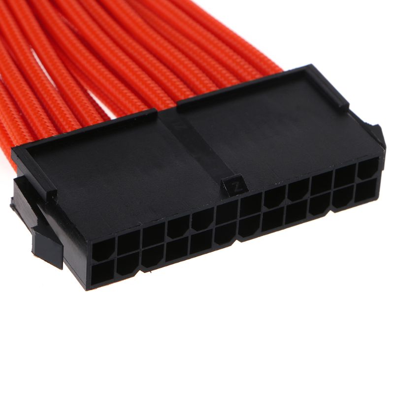 1Set 30cm/40cm A-TX Basic Extension Cable Kit PC GPU CPU Power Supply Sleeved Wire Computer Connectors 24-PIN 8-PIN 6PIN 4+4PIN