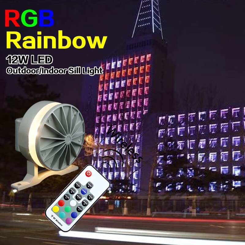 RGB LED sill light landscape hotel building door Decorative lights 220V RF Remote control KTV outdoor lighting