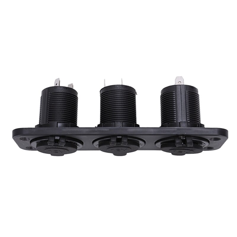 12v 3- weg waterdichte auto sigarettenaansteker stekker splitter adapter oplader