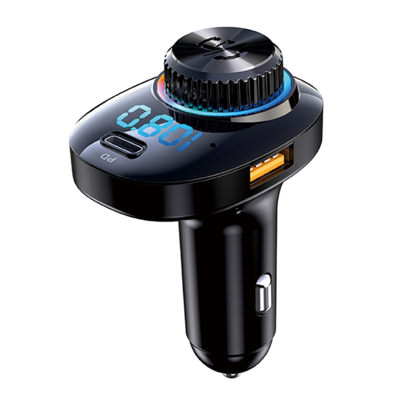 Reproductor de música mejorado para coche, adaptador de carga rápida de 22,5 W, receptor de llamadas manos libres, equipo de música Interior para coche