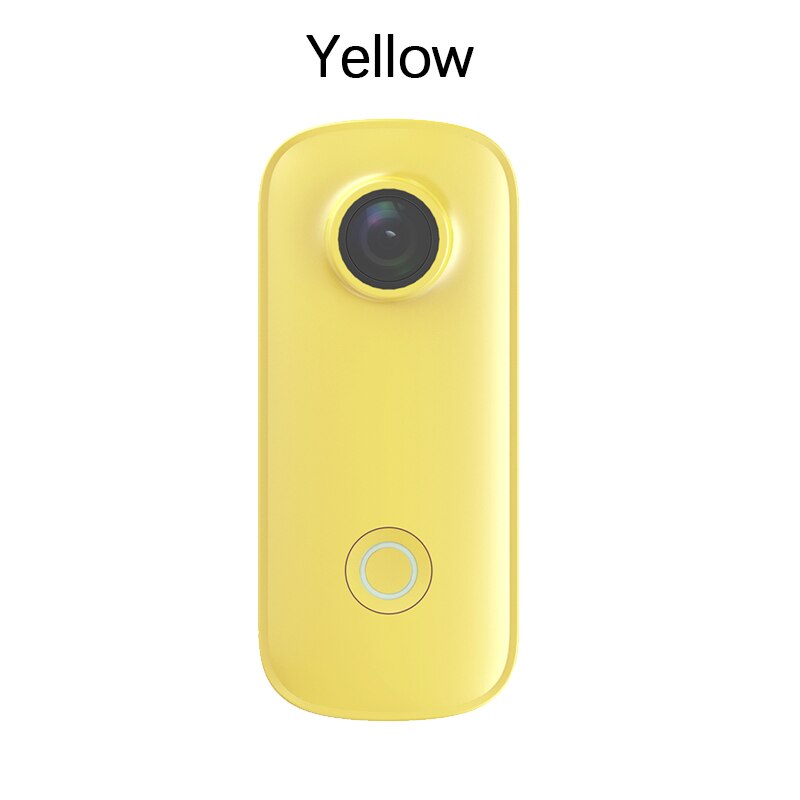 SJCAM C100 Mini caméra pouce 1080P 30FPS H.265 12MP NTK96672 2.4GHz WiFi 30M étanche Action sport DV caméra: Yellow