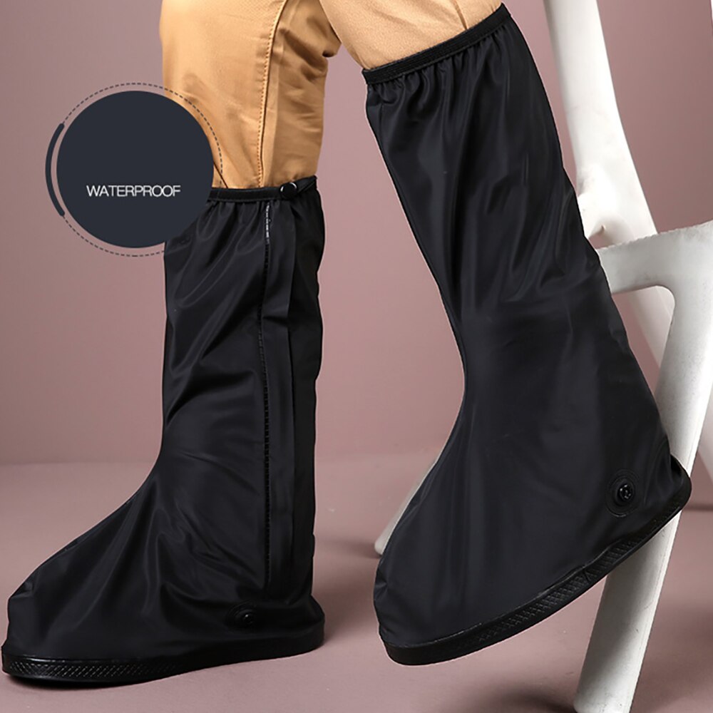 Chubasquero antideslizante para zapatos, cubierta impermeable reutilizable para motocicleta, ciclismo, para lluvia, fácil de montar, 35, 1 unidad