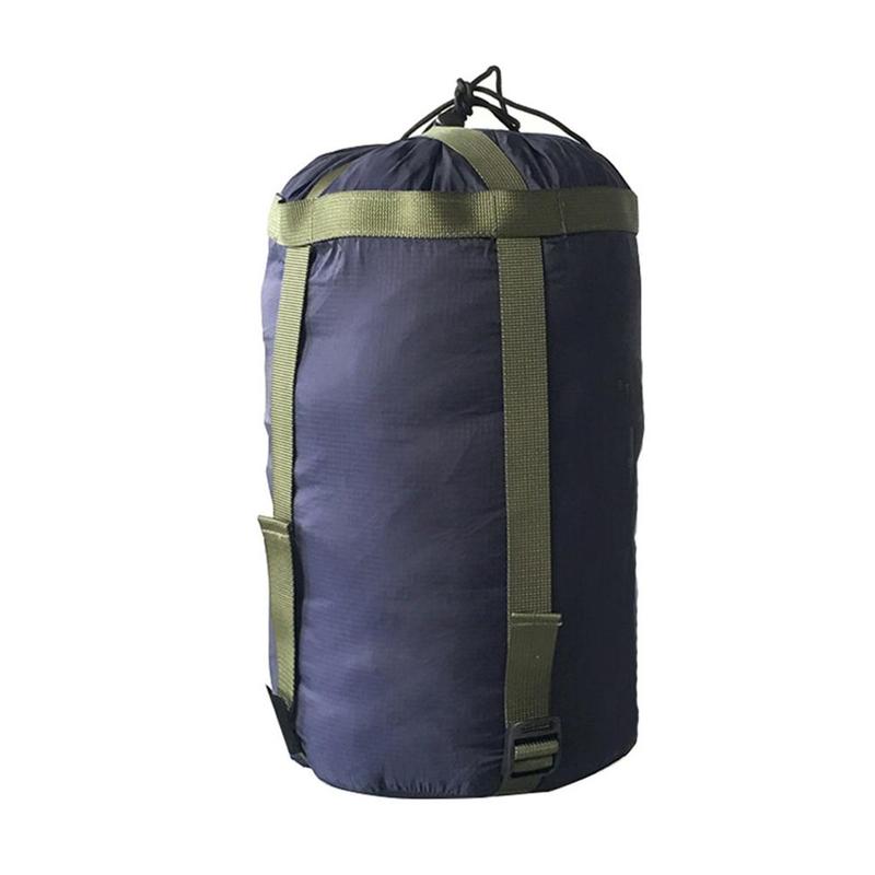 Udendørs camping sovepose kompressionstaske afslappet bomuldsopbevaringspose hængekøje  i9 h 5: Mørkeblå