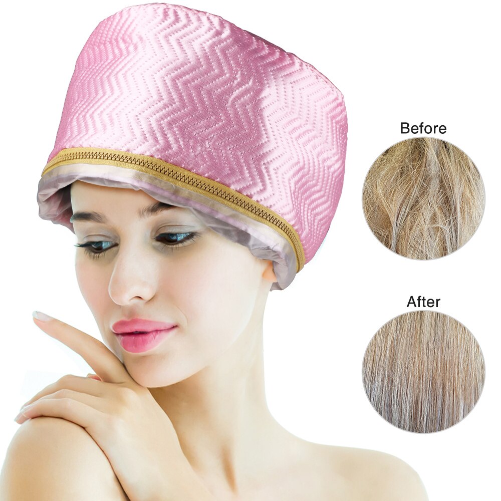 Thermo-kappe für haar gorro termico para cabello tratamiento haar dampfer kappe krankenschwester haar kappe Haushalt Hütte Haar pflege haar EU Stecker