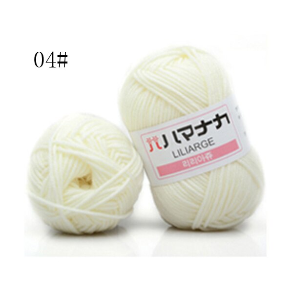25g Milk Cotton Yarn Comfortable Wool Blended Yarn Apparel Sewing Yarn Hand Knitting Scarf Hat Yarn crochet knitting yarn: C
