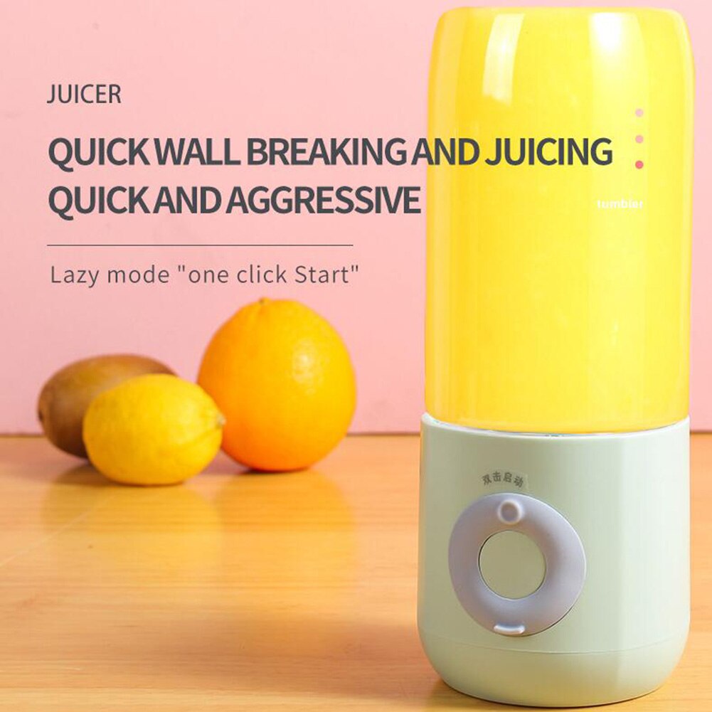 Portable Blender Electric USB Mixer Juicer Machine 500ml Mini Food Smoothie Processor Hand held Personal Fruit Squeezer Juicer