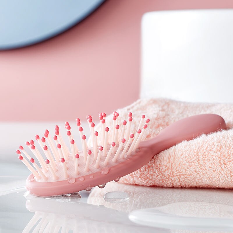 Freeship Mini Air Cushion Comb Travel Curly Hair Comb Home Air Cushion Massage Comb Home Men and Women Style Hair Rolling Comb