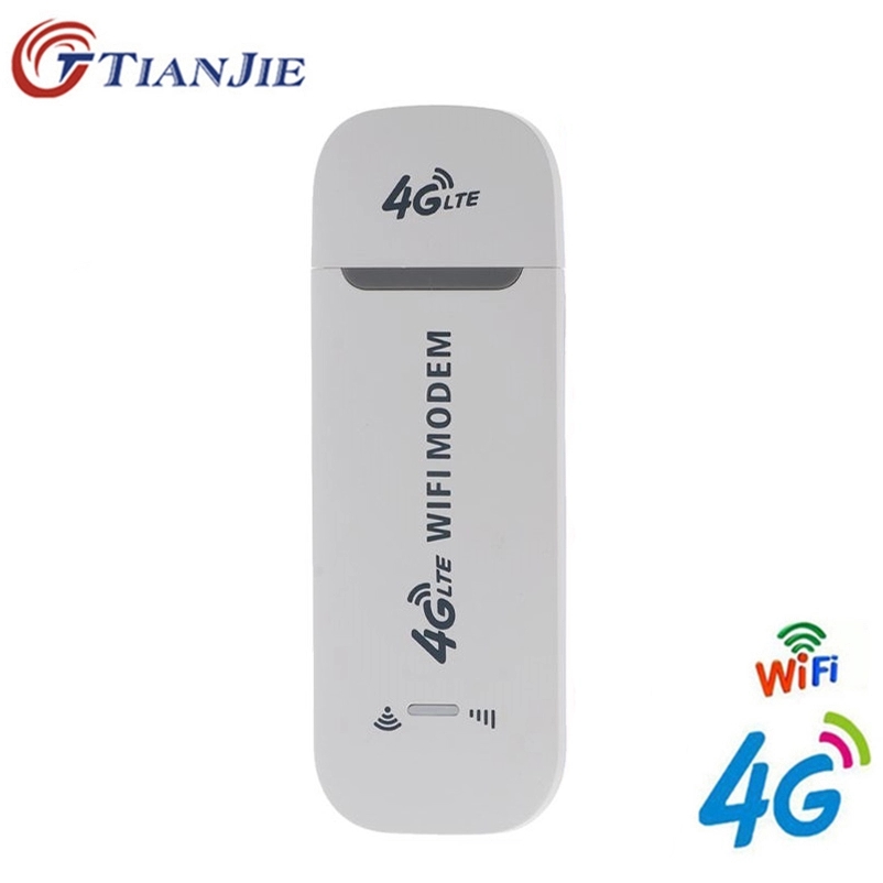 TianJie wifi yönlendirici 100Mbps USB Modem kablosuz geniş bant mobil Hotspot LTE 3G/4G kilidini Wingle Dongle