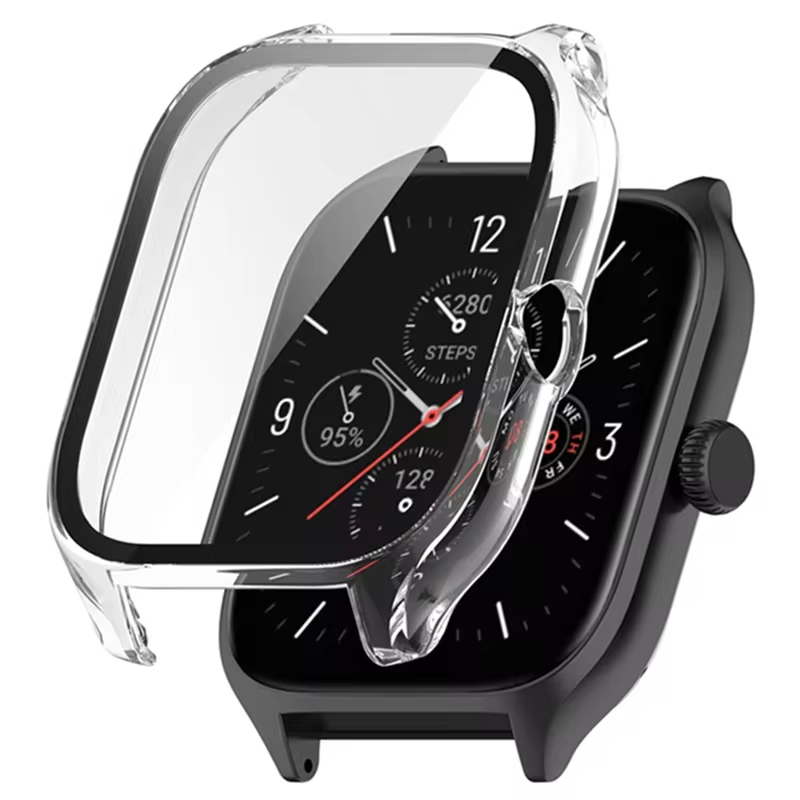 Case+Glass For Amazfit GTS4/4 Mini Cases Full Coverage Protection Shell For Amazfit GTS 4 Mini Screen Protector Protective Cover
