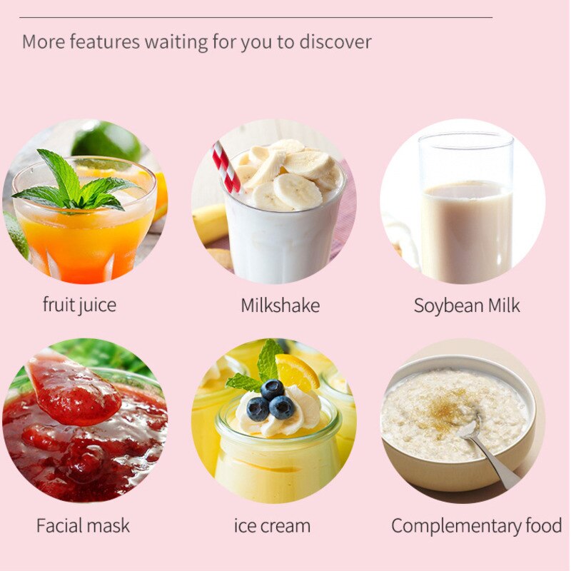 Portable Electric Blender USB Fruit Juicer Handheld Mixer Fruit Orange Lemon Squeezer Mini Juicer Machine Fruit Cup Kitchen Home