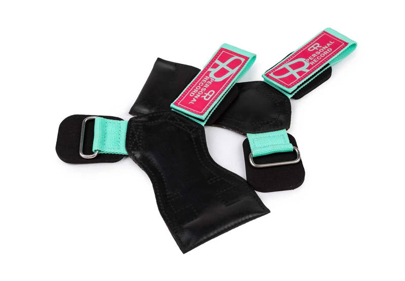 Fitness handschuhe Fitness Studio Powerlifting Gewichtheben Handfläche Handgelenks chutz ziehen-hoch Kreuzheben Crossfit Anti-Rutsch-Hände tütz handschuh: Licht Grün