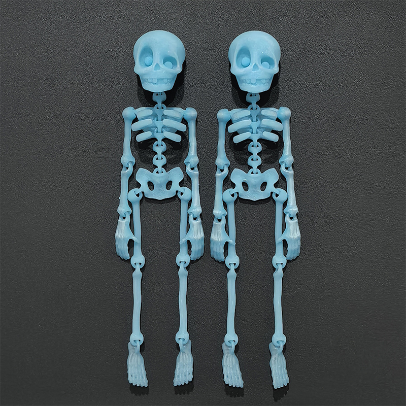 Halloween Skeleton Skeleton Magnetic Refrigerator Sticker Model Ornament 3D Printed Joint Removable Skeleton Artifact Sticker
