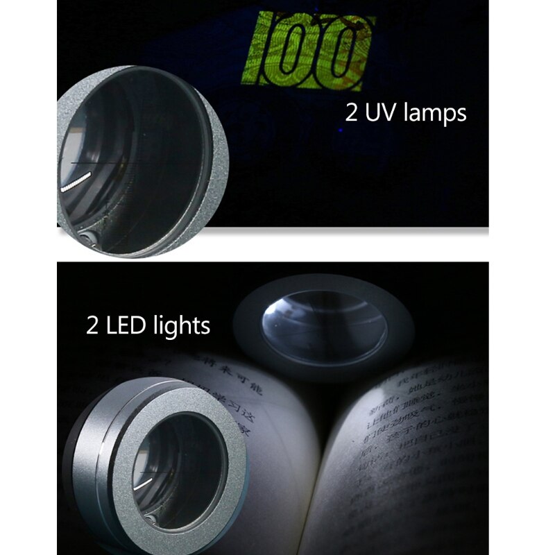 Loupe Magnifiante 3x & 10x Modèle 7512 - Pour Lecture, Bijouterie, Hobby Et Inspection