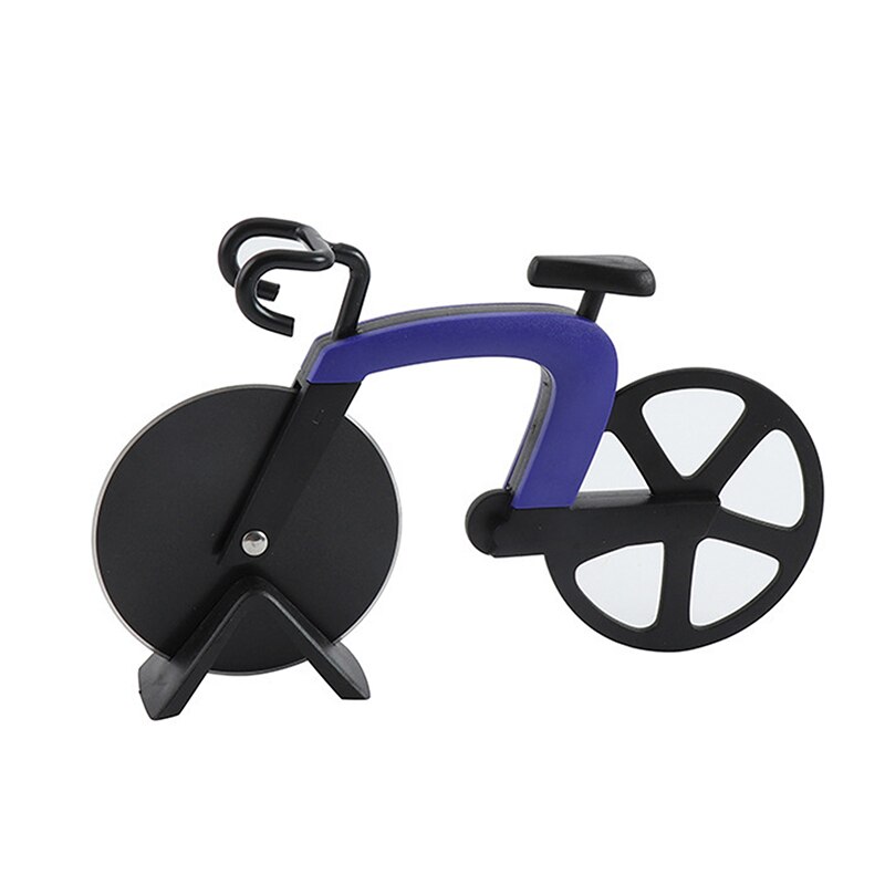 Non-stick Bicycle Pizza Cutter Wheel Stainless Steel Plastic Bicycle Roller Pizza Cutter Slicer Dual Cutting Wheels Kitchen Tool: type B
