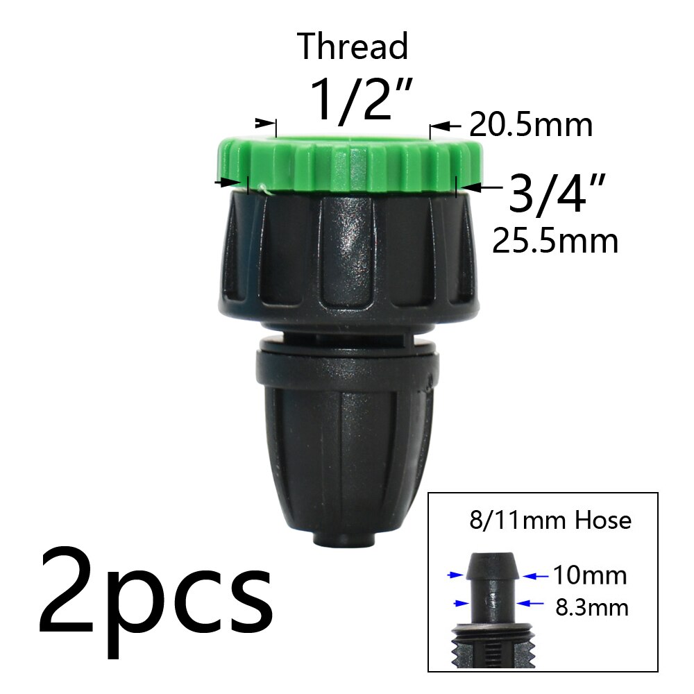 Tubo per Irrigazione da Giardino 10M in PVC di Irrigazione a Goccia