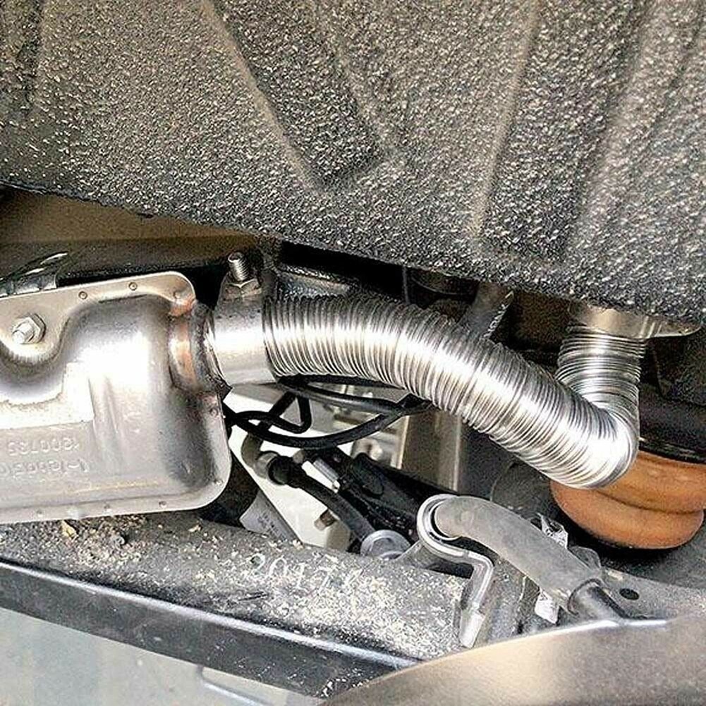 Air Heater Diesel Parking Heater Exhaust Pipe 200cm Stainless Steel Exhaust Hose Φ25mm 2M Car Accessories