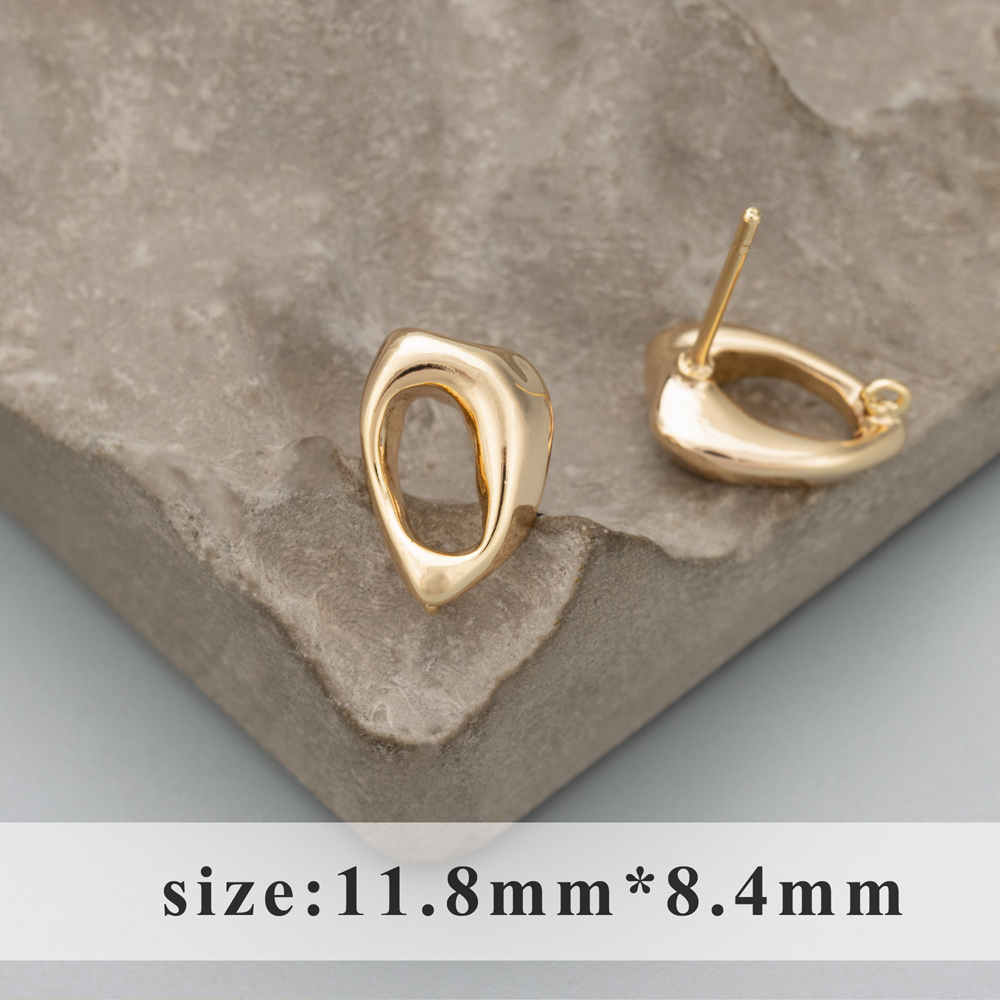 GUFEATHER MD59, accesorios de joyería, sin níquel, chapado en rodio de oro de 18 k, cobre, hecho a mano, fabricación de joyas, pendientes diy, 6 unids/lote