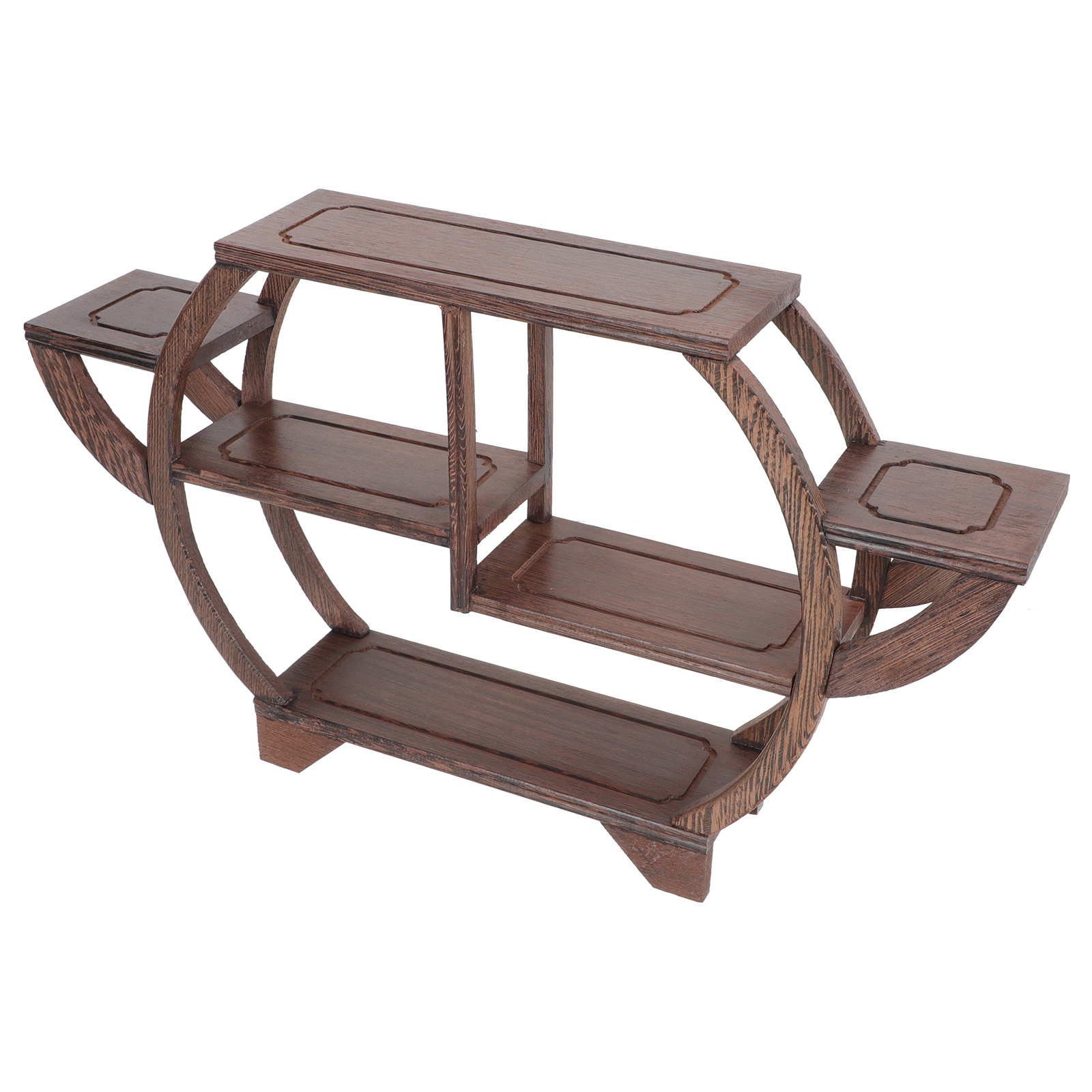 Antique Display Stand Craft Displaying Frame Novel Wooden Antique Storage Rack
