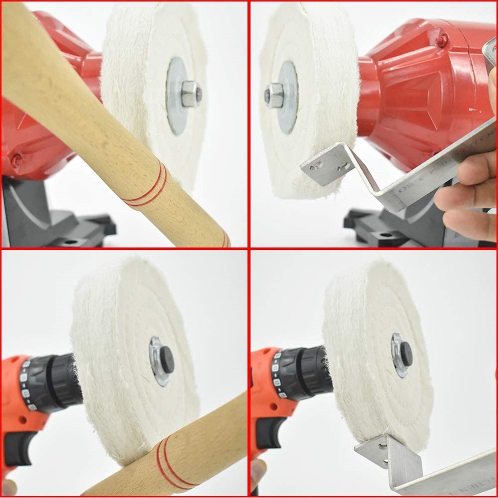 Spiral Stitched Polishing Disc Mirror Polishing Disc 6 Inch (70 Layers) for Tabl