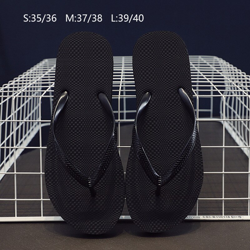 Sommer flip flops til kvinder strandsandaler afslappede sandaler med fladhælede skridsikre tøfler strandsko med åben tå til dame: 04 / 37 38