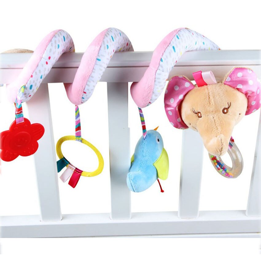 Zachte Baby Wieg Bed Wandelwagen Speelgoed Spiraal Baby Speelgoed Voor Pasgeborenen Autostoel Educatief Rammelaars Baby Handdoek Baby Speelgoed 0-36 Maanden