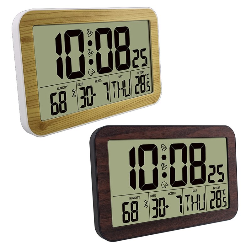 Digital Alarm Clock Grain Alarm Clock Modern Minimalist Style Alarm Clocks Applicable Bedroom Decor Desk Bedside Office