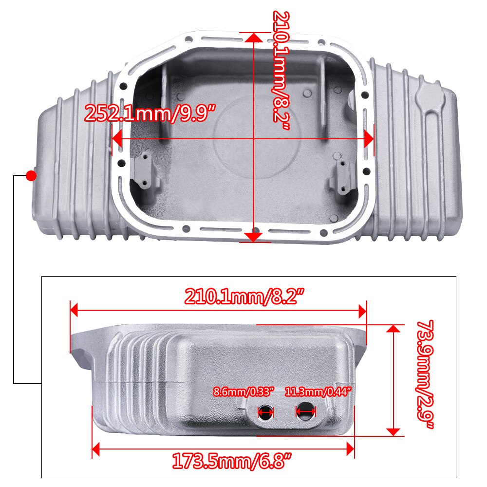 Hohe Kapazität Gießen Aluminium Verblüfft Ölwanne Pfanne-Aktualisierung Für 89-02 Nissan SR20 SR20DET S13 S14 S15 Silvia 240SX 180SX JR-OP49