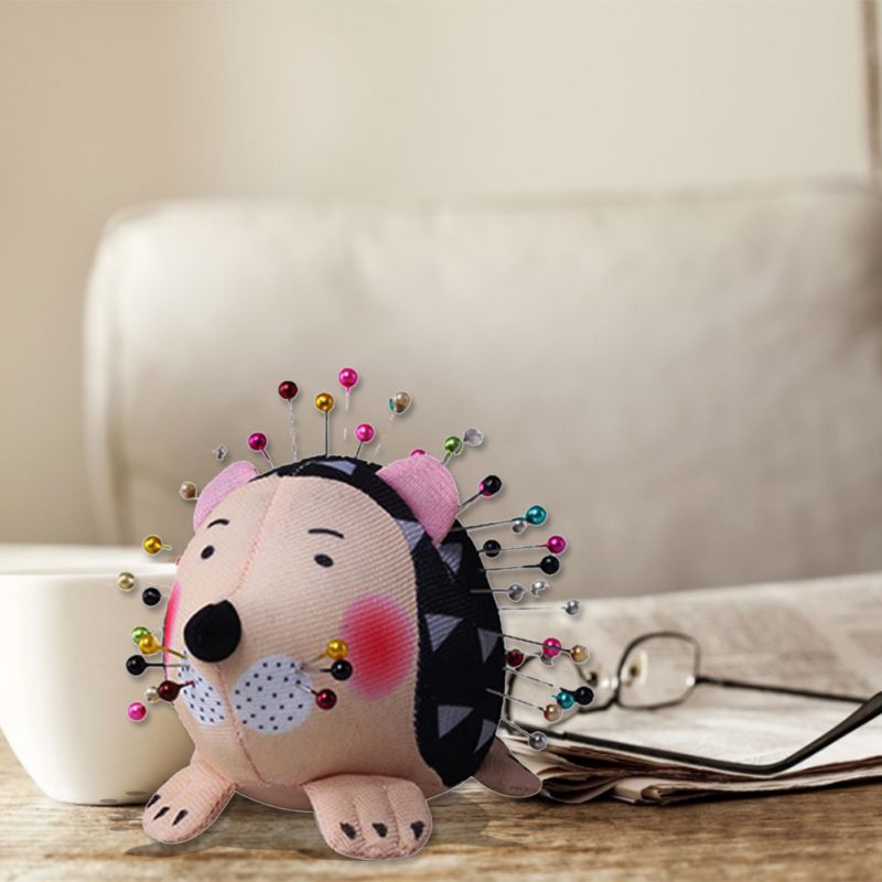 Cute Hedgehog Pin Cushion for Sewing Pincushion with Soft Cotton Fabric Pin Patchwork Holder Arts Crafts & Sewing