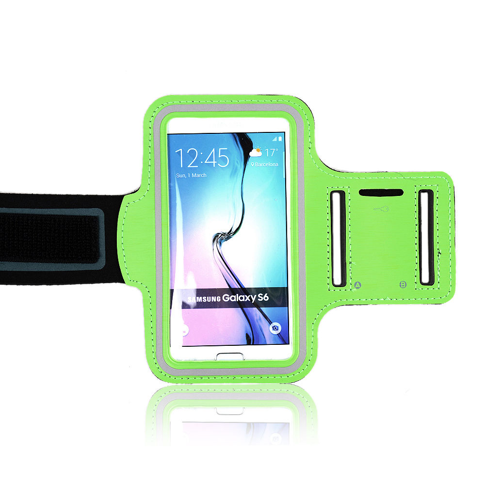 6" Running Sports Armband For Samusung S10 S9 S8 Huawei P30 PRO P20 Lite P10 Honor 8C 8X 6X 7X iphone 7 8 Plus X XR XS MAX Pouch: Green 1