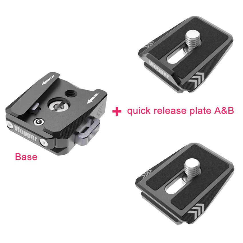 Universal Quick Release Plate Base Plate Arca swiss for Cameras Tripod Stand Monitor cage microphone Quick Lock Adapter: Orange