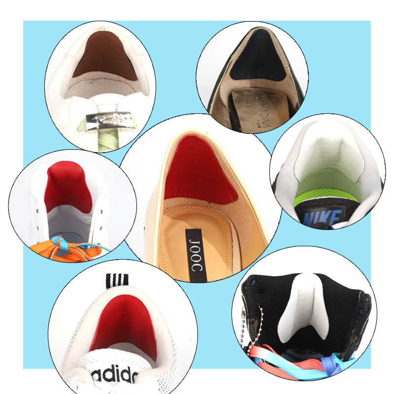 Plantillas con parche para zapatos deportivos, almohadillas antidesgaste para pies, plantilla protectora para el talón, pegatina trasera, tamaño ajustable, 4 Uds.