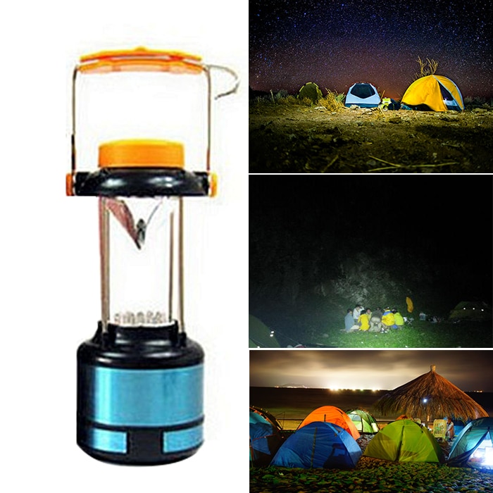 Ledet camping lanterne telt lys bærbart til afbrydelser nødsituationer orkaner vandreture lys