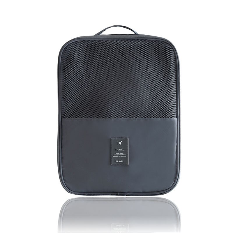 Travel Waterproof Shoe Bag Men and Women Clothing Luggage Accessories Storage Portable Pluggable: gray