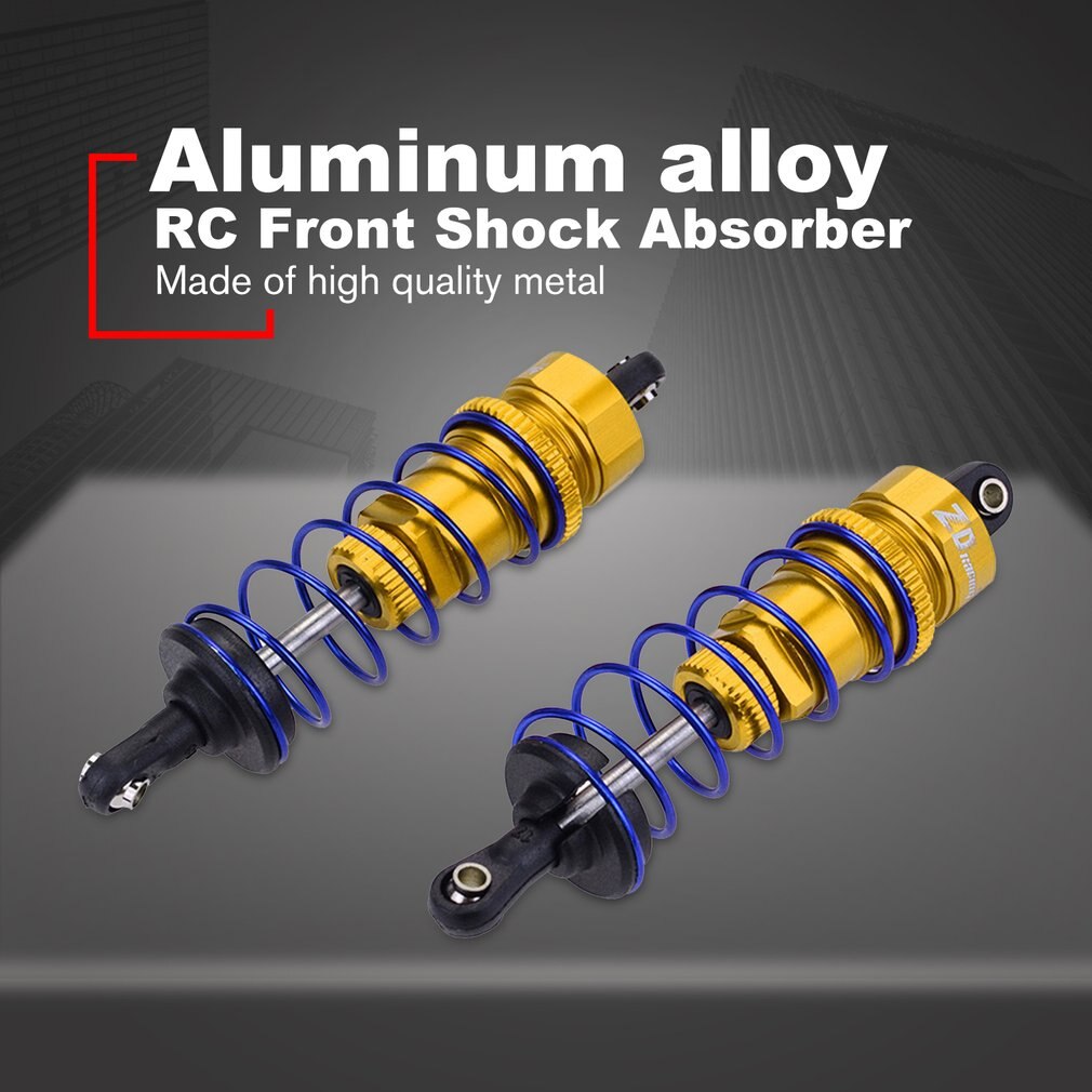 2PCS 92MM RC Alloy Front Oil Filled Shock Absorber Adjustable for ZD Racing 7358 1/10 RC Car Buggy Truggy Truck