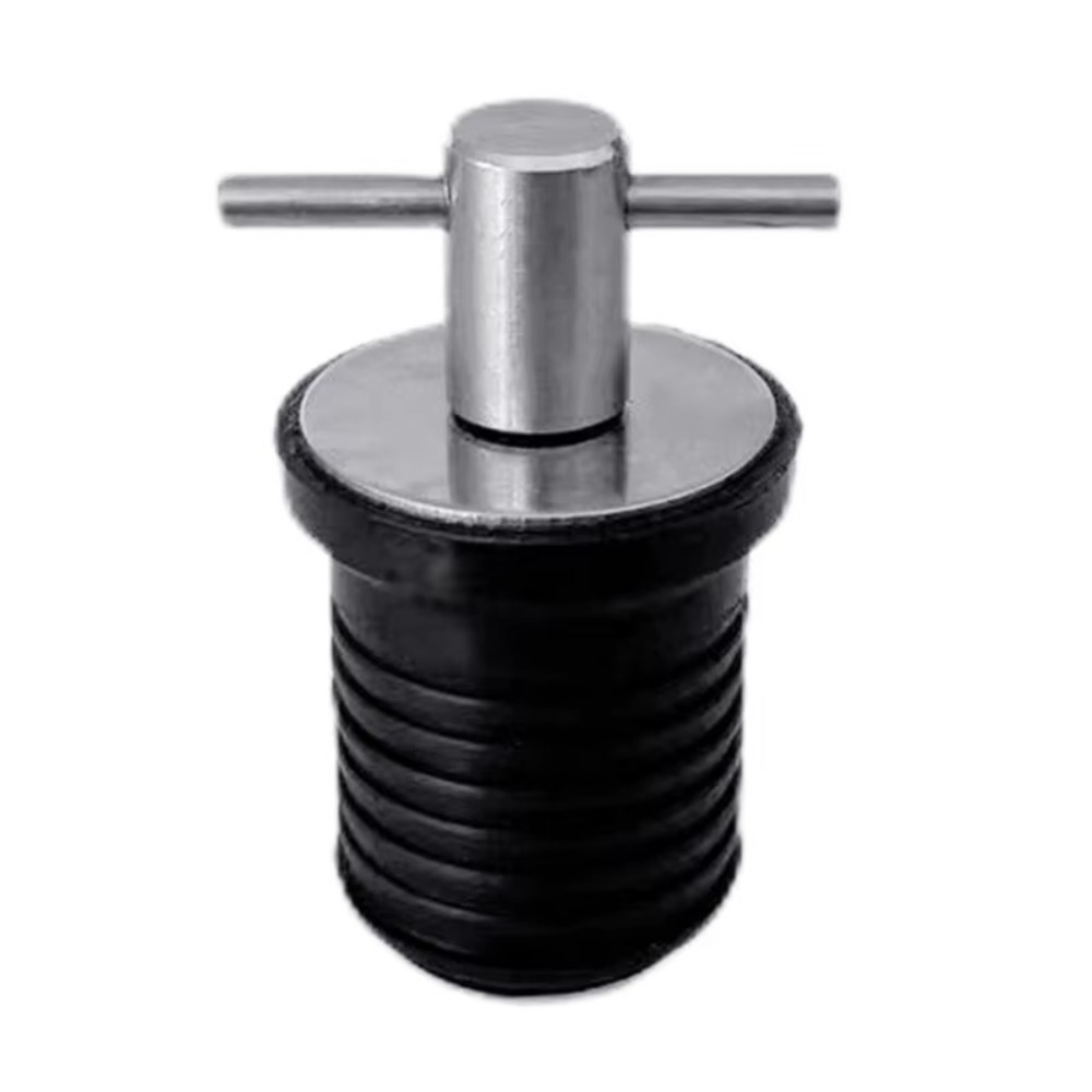 T-Handle Drain Plug 1'' Rubber Stainless Steel Marine Accessories Kayaking Dinghy Yacht Marine Boat