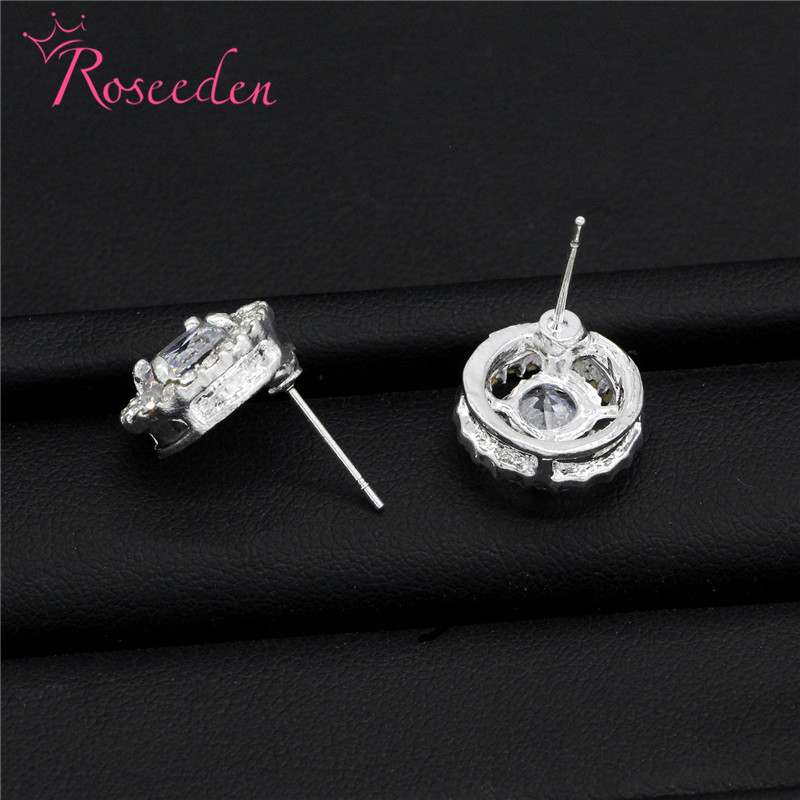 Meghan Markle Wedding earrings Jewelry CZ Rhinestone For Women round Earrings RE3183