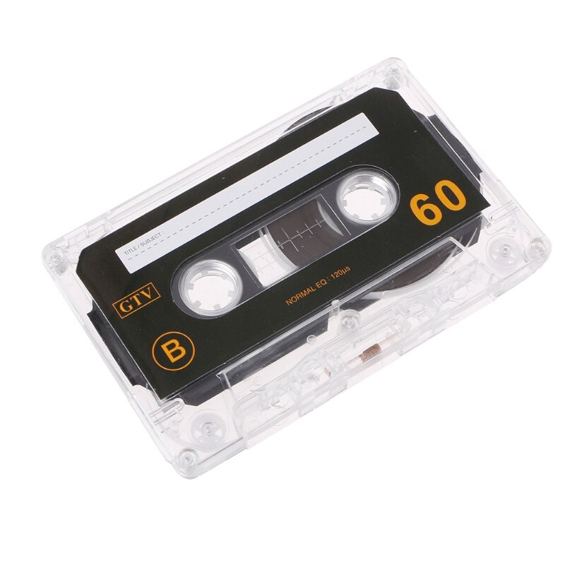 Standard kassett blank tape tom 60 minutters opptak for talemusikkspiller  h55f