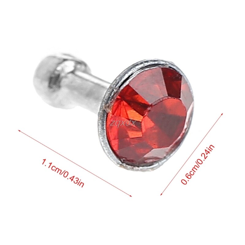 1Pc Round 3.5mm Rhinestone Anti Dust Plug Earphone Stopper For Phone