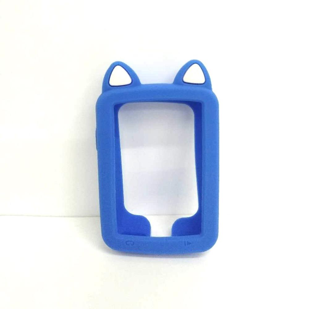 Edge 820, funda protectora de silicona para ordenador de bicicleta, Edición personalizada + Protector de pantalla LCD (para GARMIN Edge820): 820 Blue