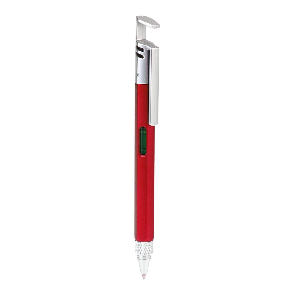 Multifunctional Pen Screwdriver Ballpoint Pen Stand Holder Tool School Office Supplies Stationery Pens: Red