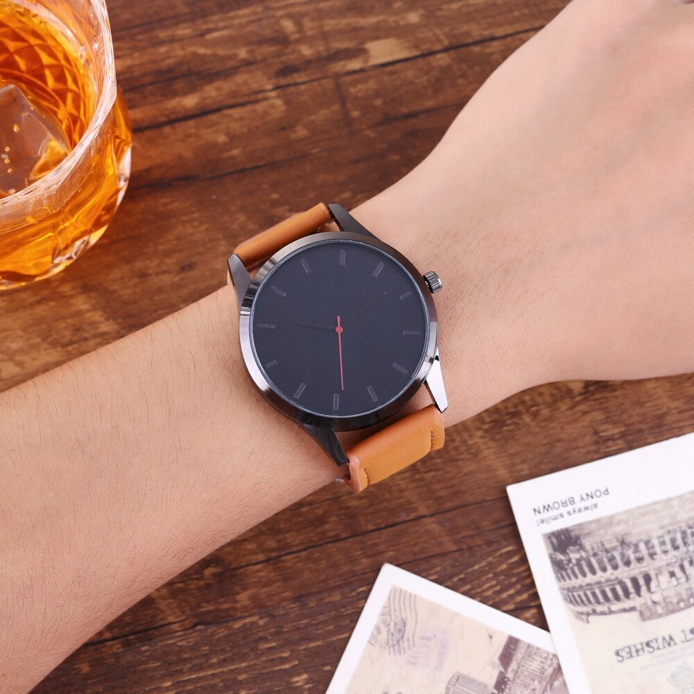 Populair zakelijk herenhorloge met grote wijzerplaat, casual, cool sporthorloge met quartzhorloge