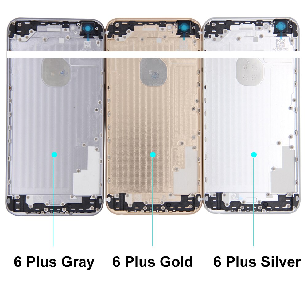 Best For iPhone 5 5s 5c 6 Rear Glass Middle Frame Chassis Full Housing Battery Set Door Cover