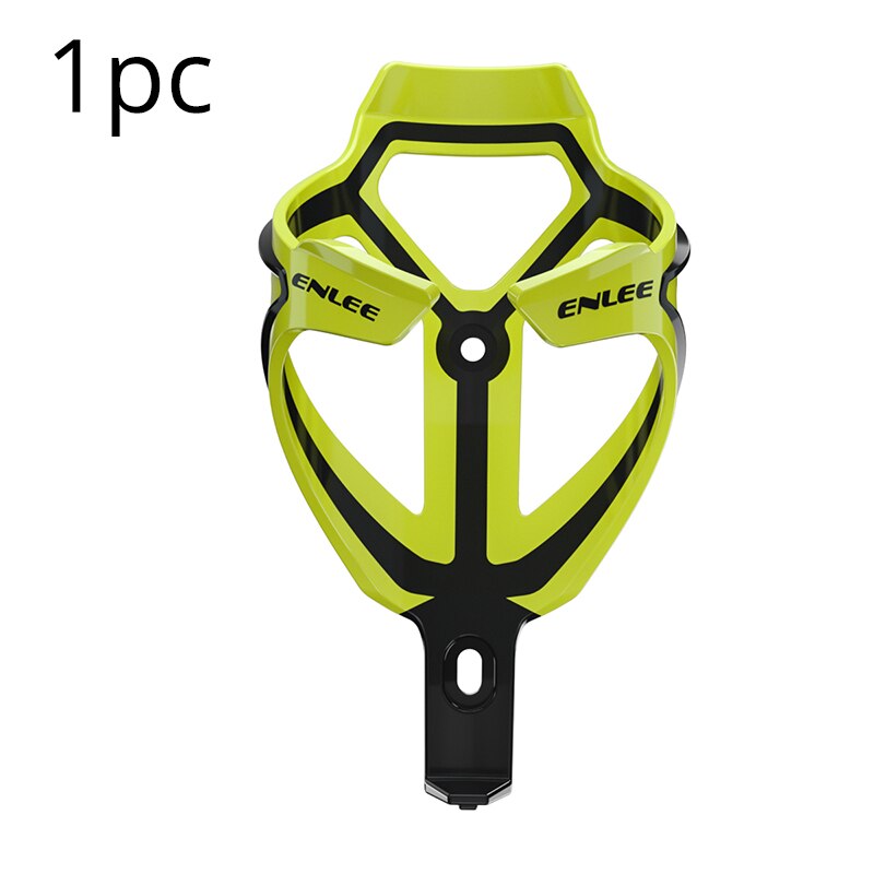 2pc enlee mtb flaskhållare ultralätt vattenflaskhållare ställ berg hopfällbar cykelbur mycket elastiska cykeltillbehör: 1pc modell 1 gul