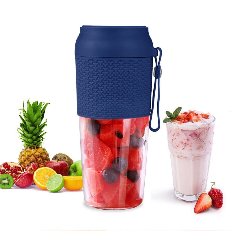 Draagbare elektrische blender mini usb oplaadbare sinaasappelpers sap smoothie maker fruitpers knijpers fles sapbeker