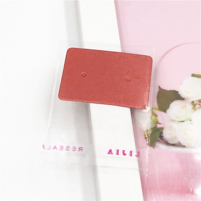 200Pcs 2.5x3.5cm Paper Earring Packaging Cards Multi-style Ear Studs Packaging Card Jewelry Display Card With OPP Bags: White5