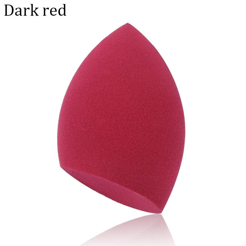 Esponja de maquillaje veteado con forma de gota de agua, esponjas correctoras para base, polvo mezclado húmedo seco, esponja cosmética, accesorios de maquillaje: Caqui oscuro