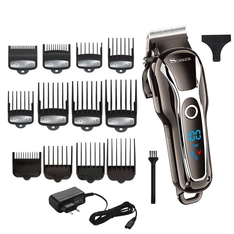 Turbo hair clipper barber hair trimmer electirc trimer electric hair cutter adjustable hair cutting machine haircut