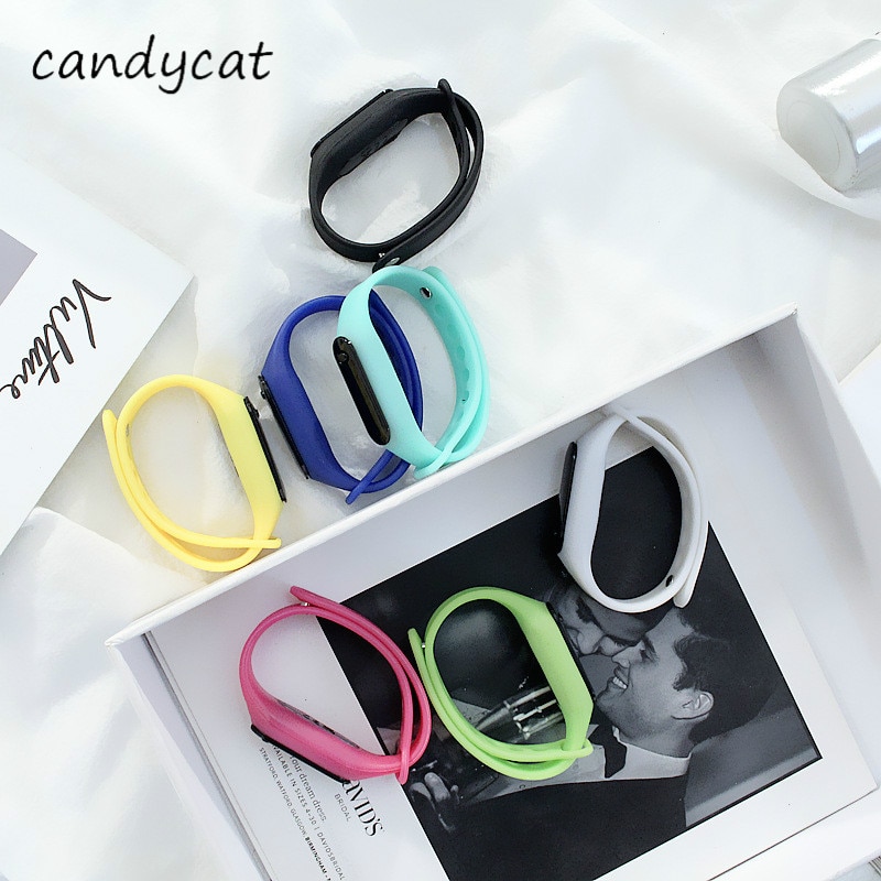 Candycat mini led armbandhorloge sporthorloge herenhorloge dameshorloge koppelhorloge kinderhorloge student elektronisch horloge